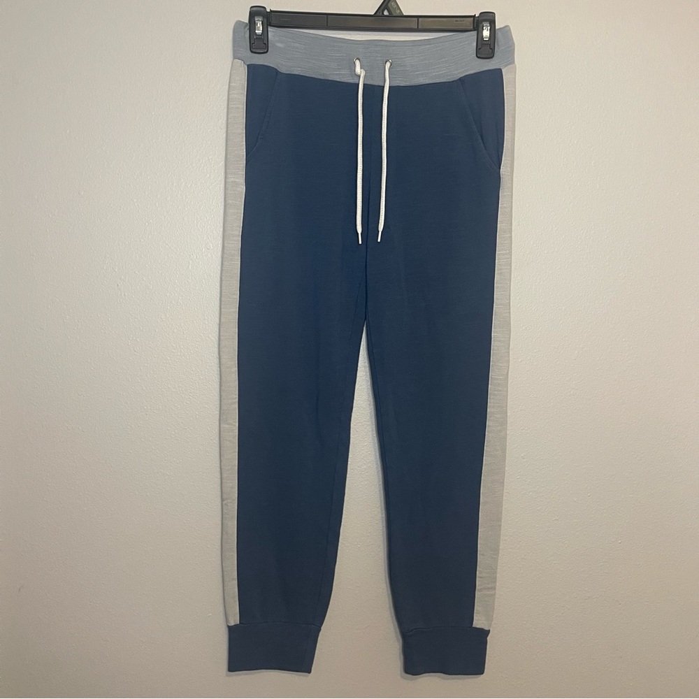 Monrow Colorblock Sporty Joggers Size medium blue NEW with tags